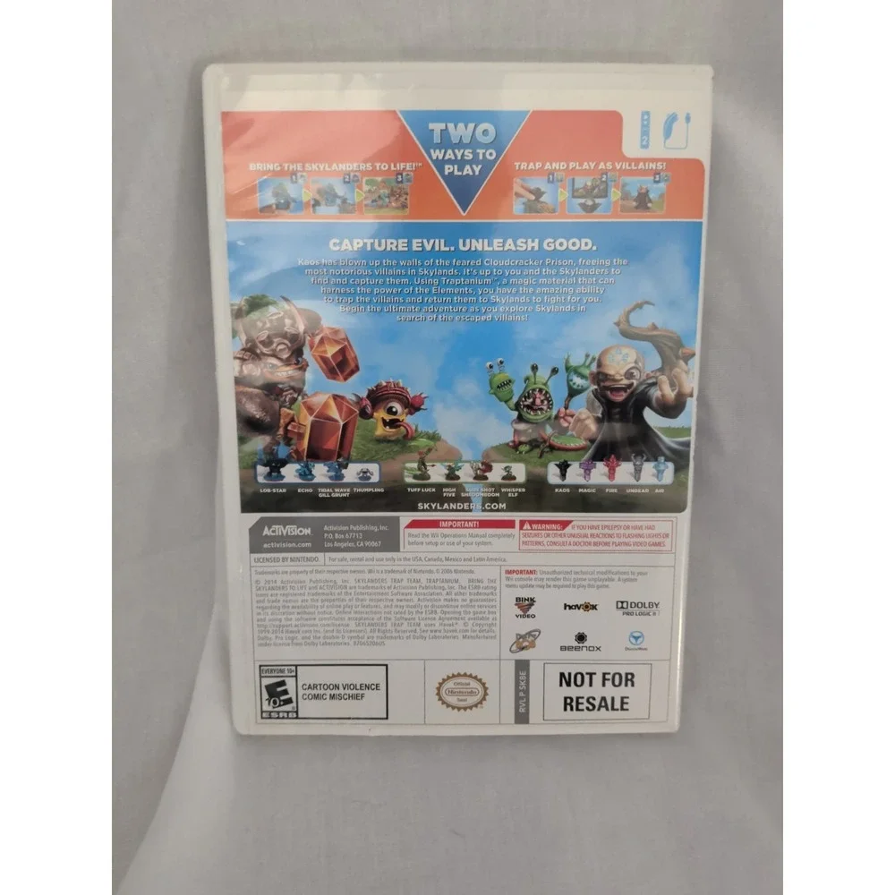 Skylanders Trap Team Game Nintendo Wii